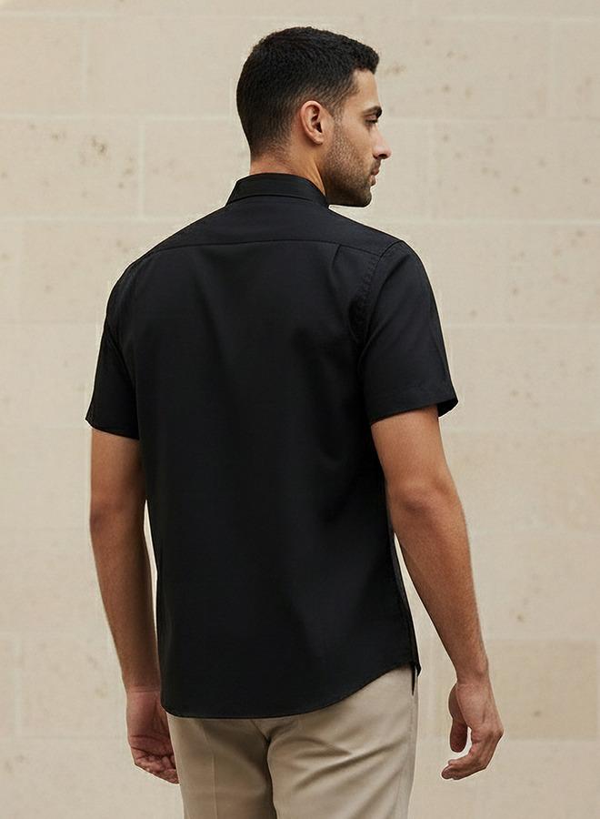 Splash FAV Men Regular Fit Button Down Collar Short Sleeve Shirt - Image 3